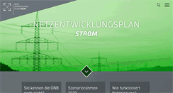 Desktop Screenshot of netzentwicklungsplan.de